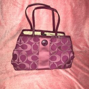Magenta Coach Bag